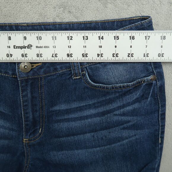 LEI Jeans Women's Fits 34x32.5 (No Tag) Mid-Rise Sophia Hipster Flare Stretch - Picture 4 of 16